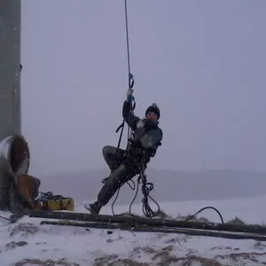 Демонтаж башен,  дымовых труб по частям,  ремонт водонапорных(комплекс)