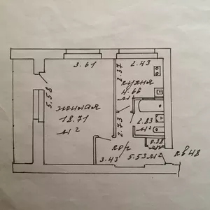 обмен 1комн на 2 комн 