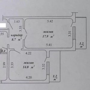 2-к квартира по Якубовского 26-3,  метро Кунцевщина