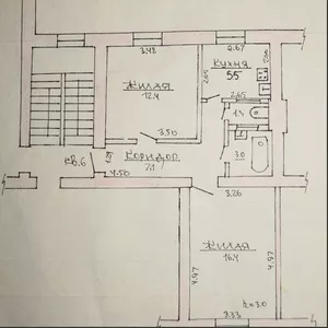 2-комнатная квартира недалеко от центра