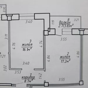 2 комнатная квартира , ул. Камайская д.8 