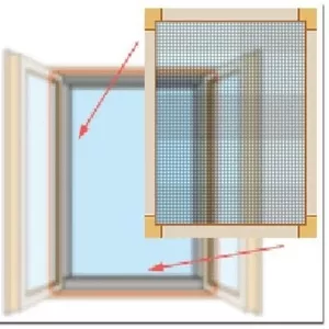 Москитные сетки на окна всех видов