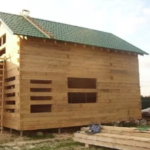 Дом из бруса. Гарантия на фундамент кровлю и коробку. Быстро! Качественно!