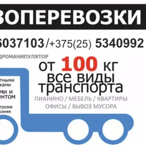 Грузоперевозки любой подъемности от 100 кг до 40 тонн