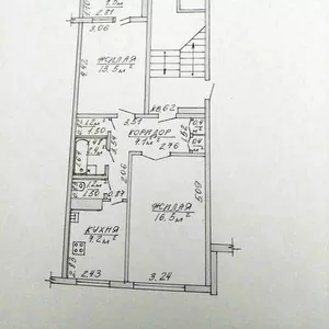   2-ух комнатная квартира