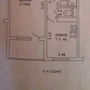 Однокомнатная квартира по улице Крупской 2-171