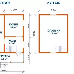 Сруб Дома марсель из бруса доставка и установка в Молодечно