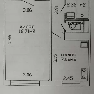 Продам 1-ком. квартиру 37м2