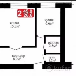 Продается 2-х комнатная квартира в г. Гродно ул. Гданьская 12