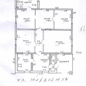 Продам бревенчатый жилой дом,  по ул. Михалёнка (район пл. Старое Место